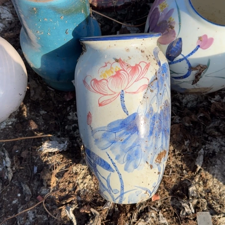 微瑕景德镇手工陶瓷花瓶