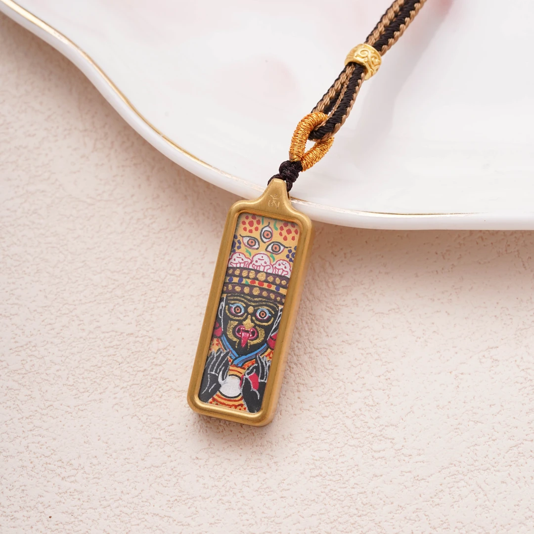 【朱朱严选】合金 唐卡吊坠-37x13x7