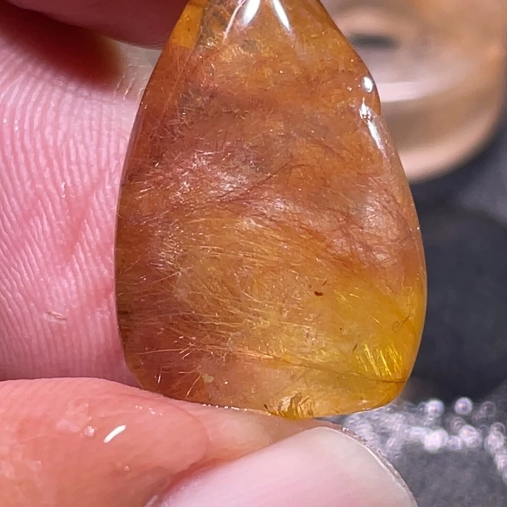 禅***茶未镶嵌发晶颈饰钛晶