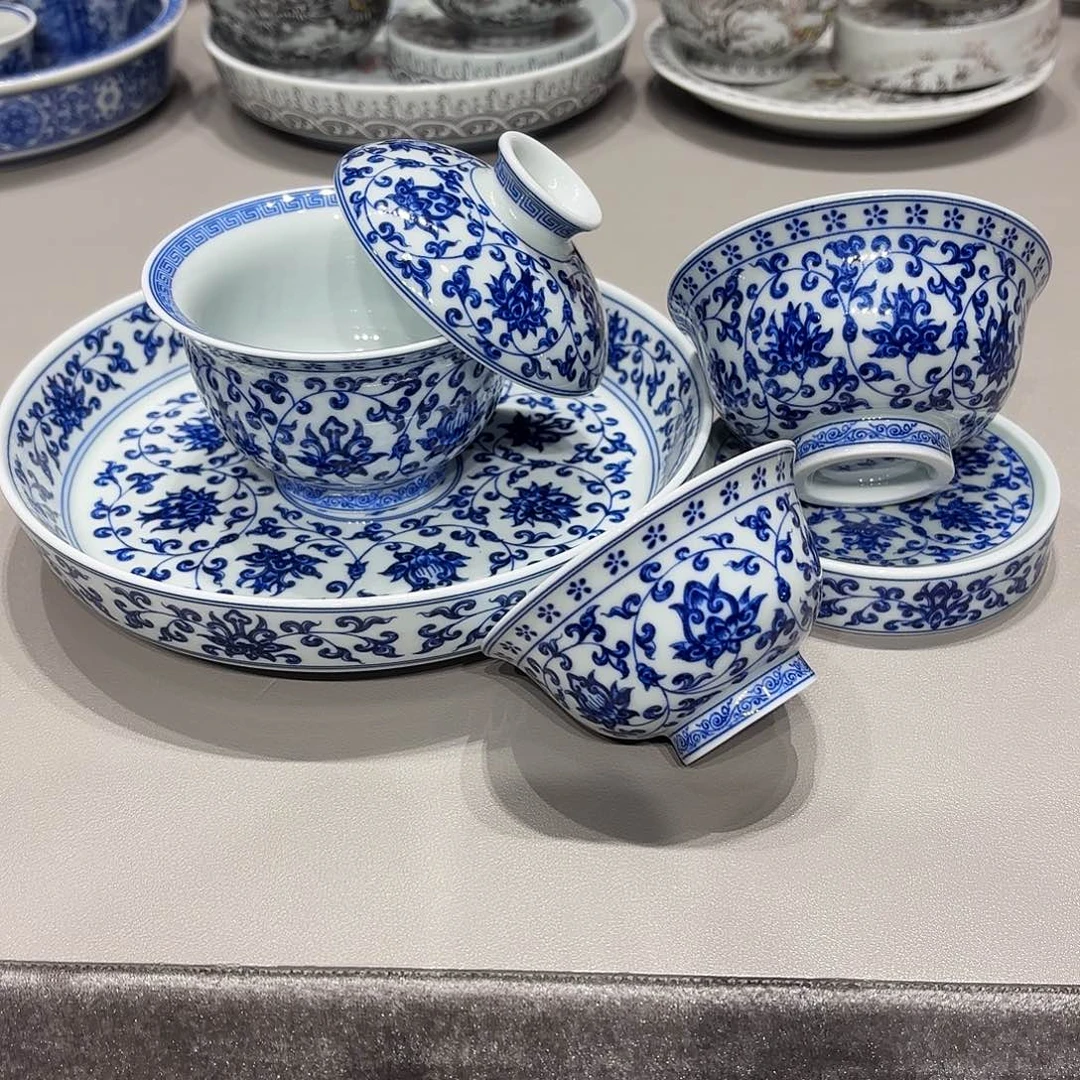 盖碗景德镇高温陶瓷