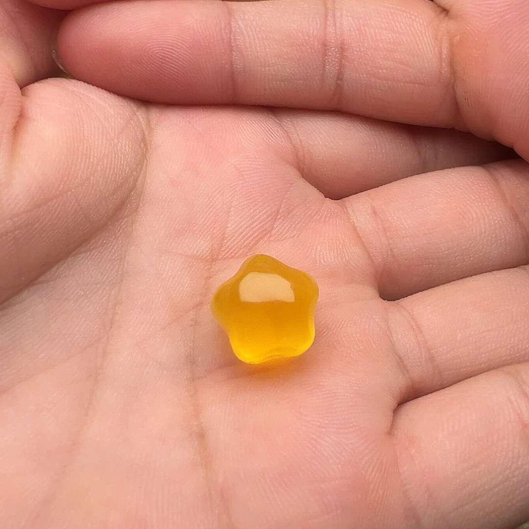 蜜蜡颈饰未镶嵌星星提溜吊坠（打孔不退换）