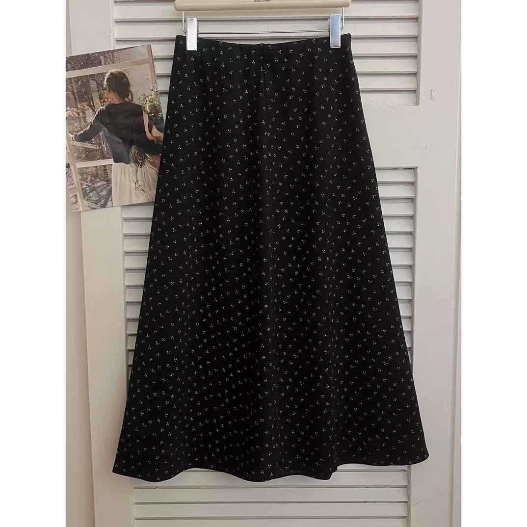 1263女装韩版时尚抓绒百搭半身裙