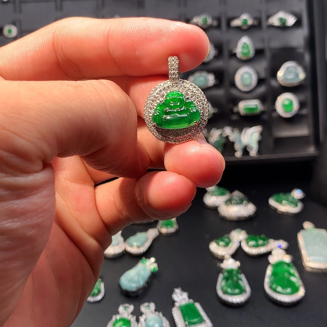 翡翠未镶嵌吊坠(不含链)