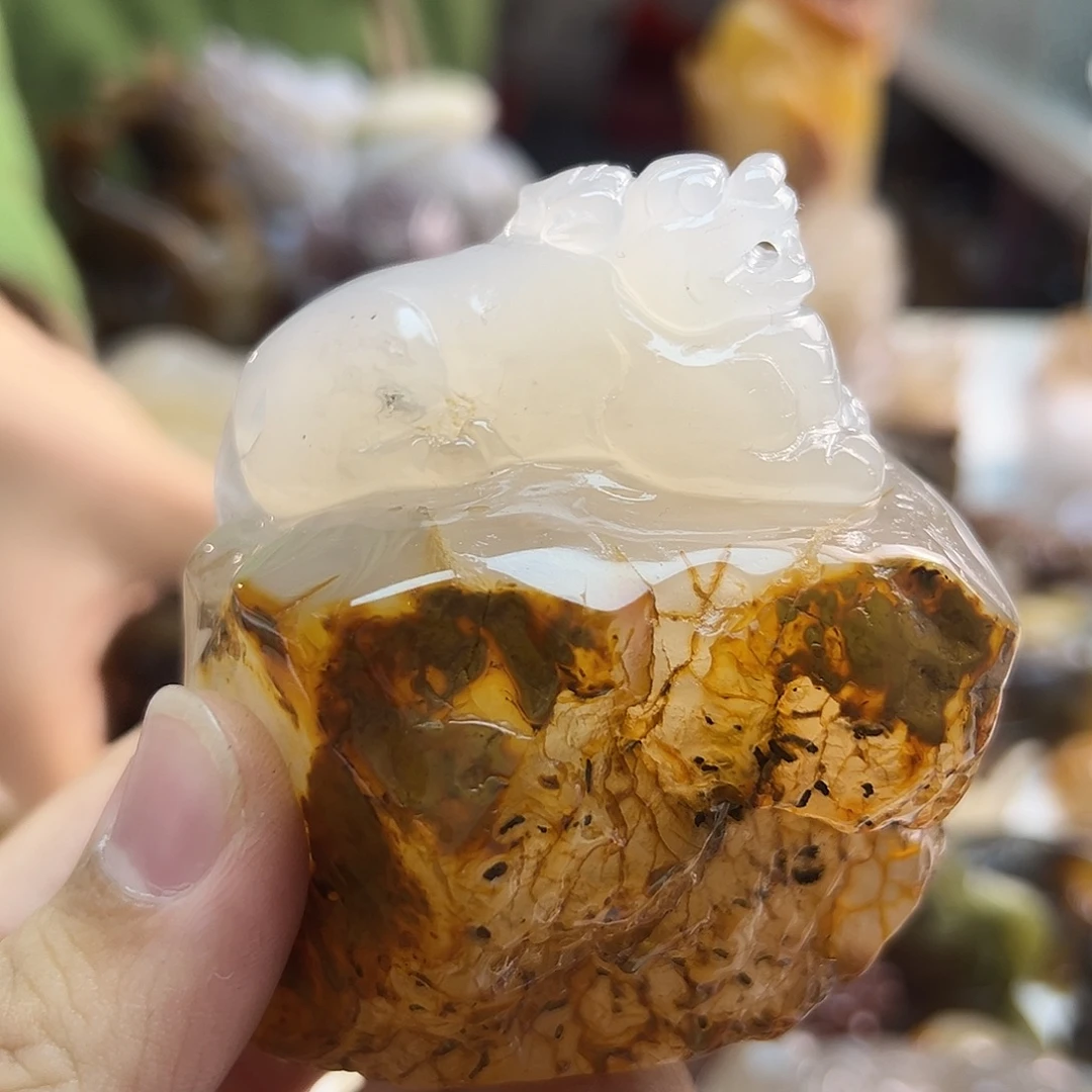 玛瑙/玉髓未镶嵌吊坠(不含链)