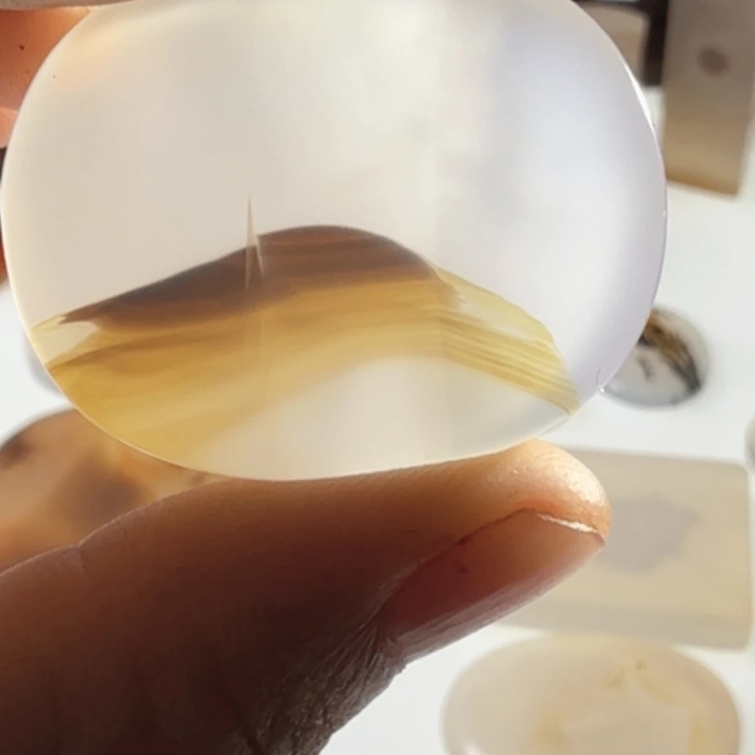 未镶嵌玛瑙/玉髓珠宝半成品
