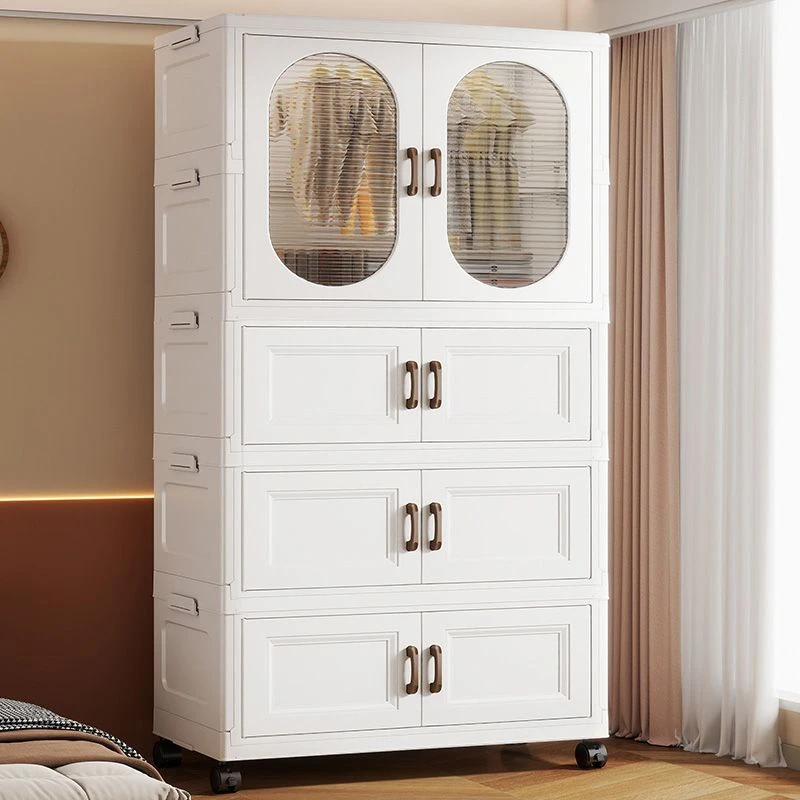 T免安装宝宝简易衣柜儿童衣服收纳柜婴儿小衣橱塑料家用卧室储物