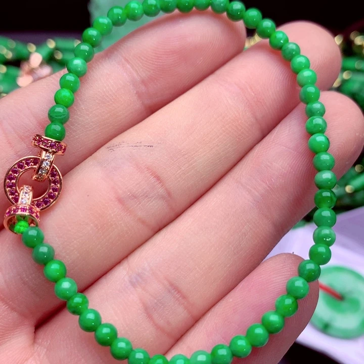 翡翠未镶嵌手链A货