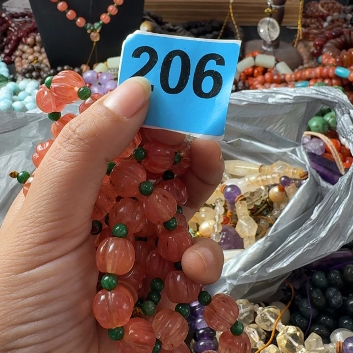 觉***明玛瑙/玉髓未镶嵌颈饰