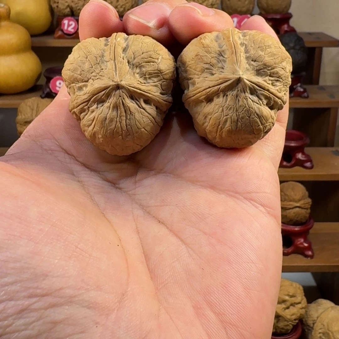 核桃铁核桃把件龙龟甲三棱奔驰