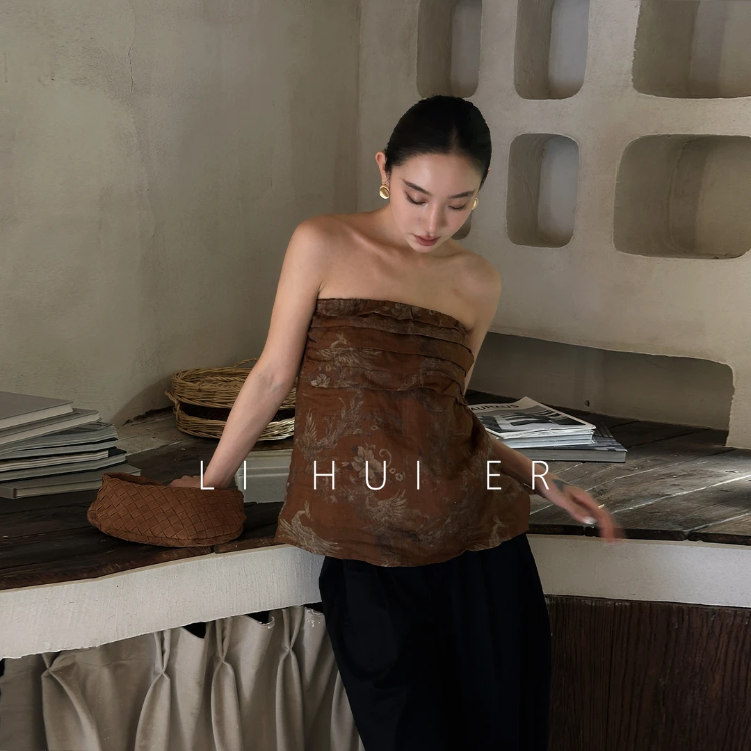 LiHuiEr李慧儿【朱颜】2025夏季美背设计小众抹胸背心女YC-353