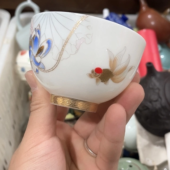 陶瓷茶具全部清清完回家过年