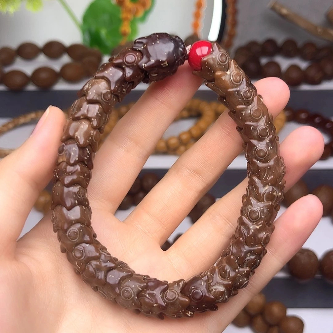 紫金鼠手串【情人节福利】雕刻龙骨12