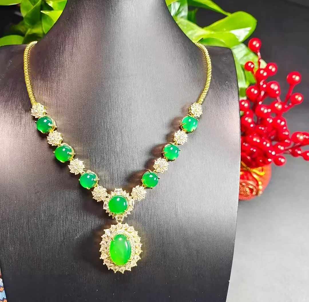 【粉丝专属】纯天然高冰正冰天使之心珠宝玉石吊坠