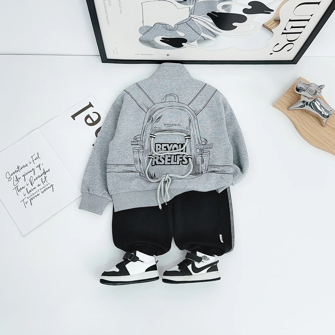 男童休闲外套秋冬款儿童2025新款时尚宝宝潮 WG28626悠悠童话童装