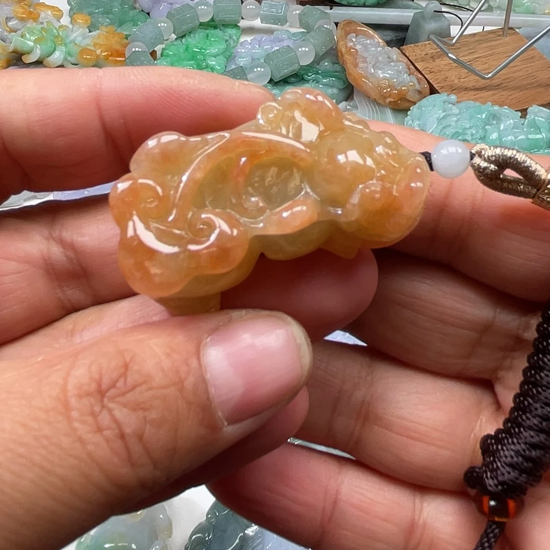 颈饰未镶嵌翡翠翡玉缘翡翠
