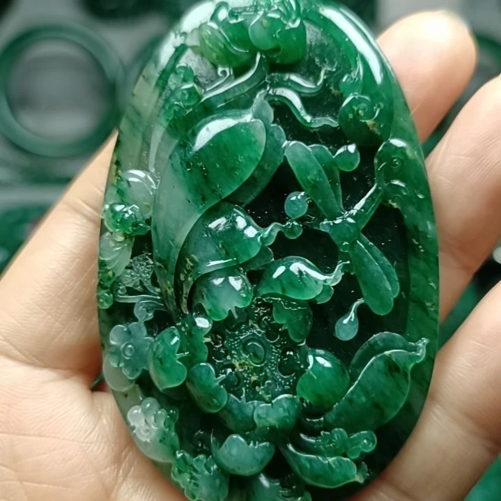 独山玉和和美美未镶嵌