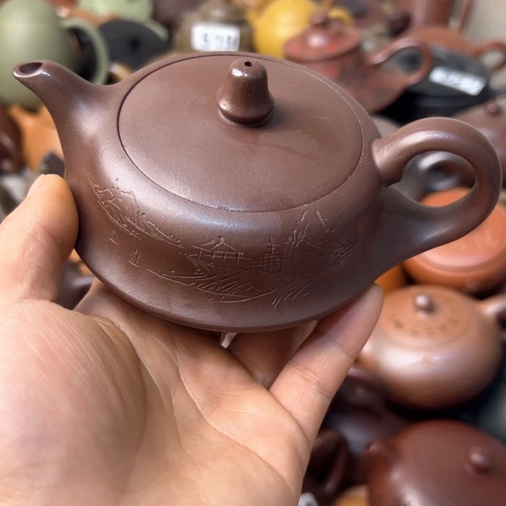 紫砂茶壶紫砂壶盖子磕碰