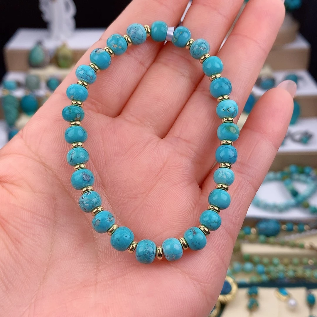 小***梦绿松石未镶嵌手链