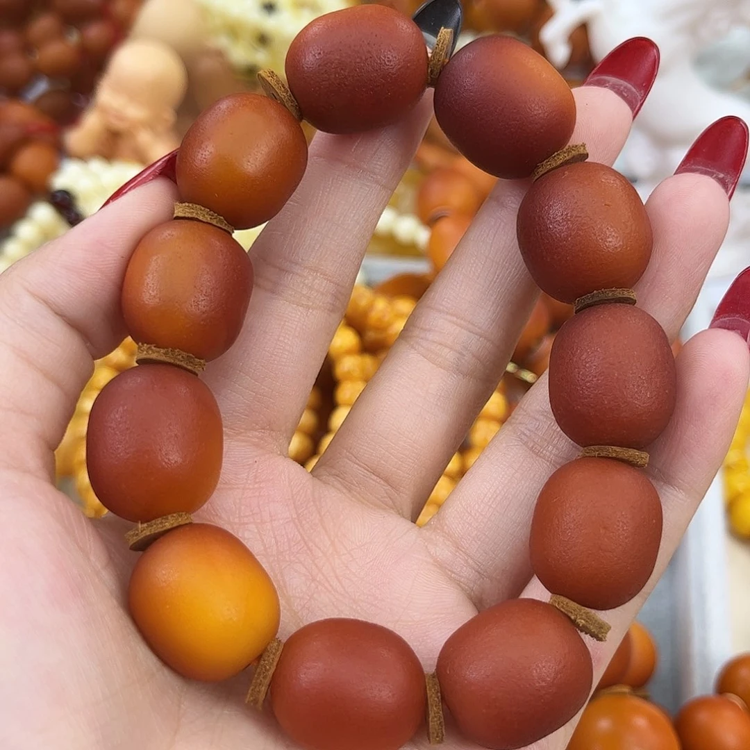 琥珀颈饰未镶嵌蜜蜡