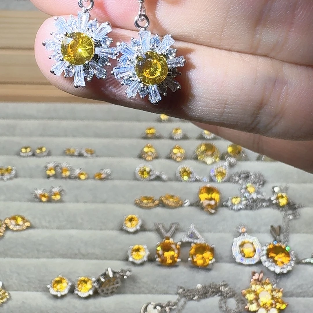 芙蓉石戒指银S925镶嵌