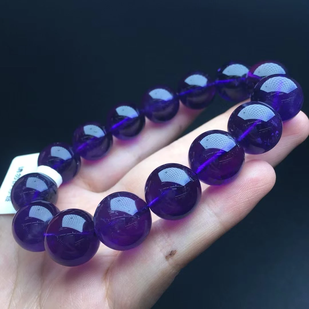 天然紫水晶情侣款配鉴定证书招财饰品