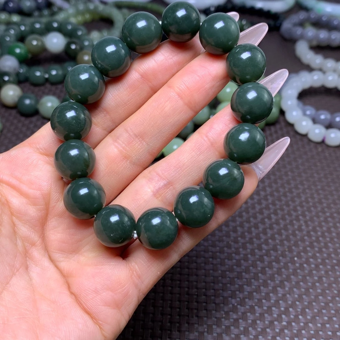 未镶嵌手串和田玉卡14