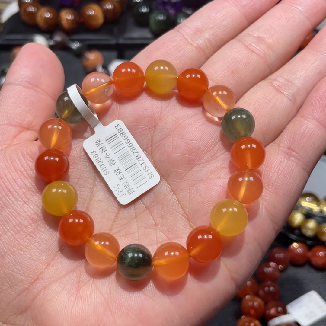 知***暖水晶手链未镶嵌福禄寿10mm左右