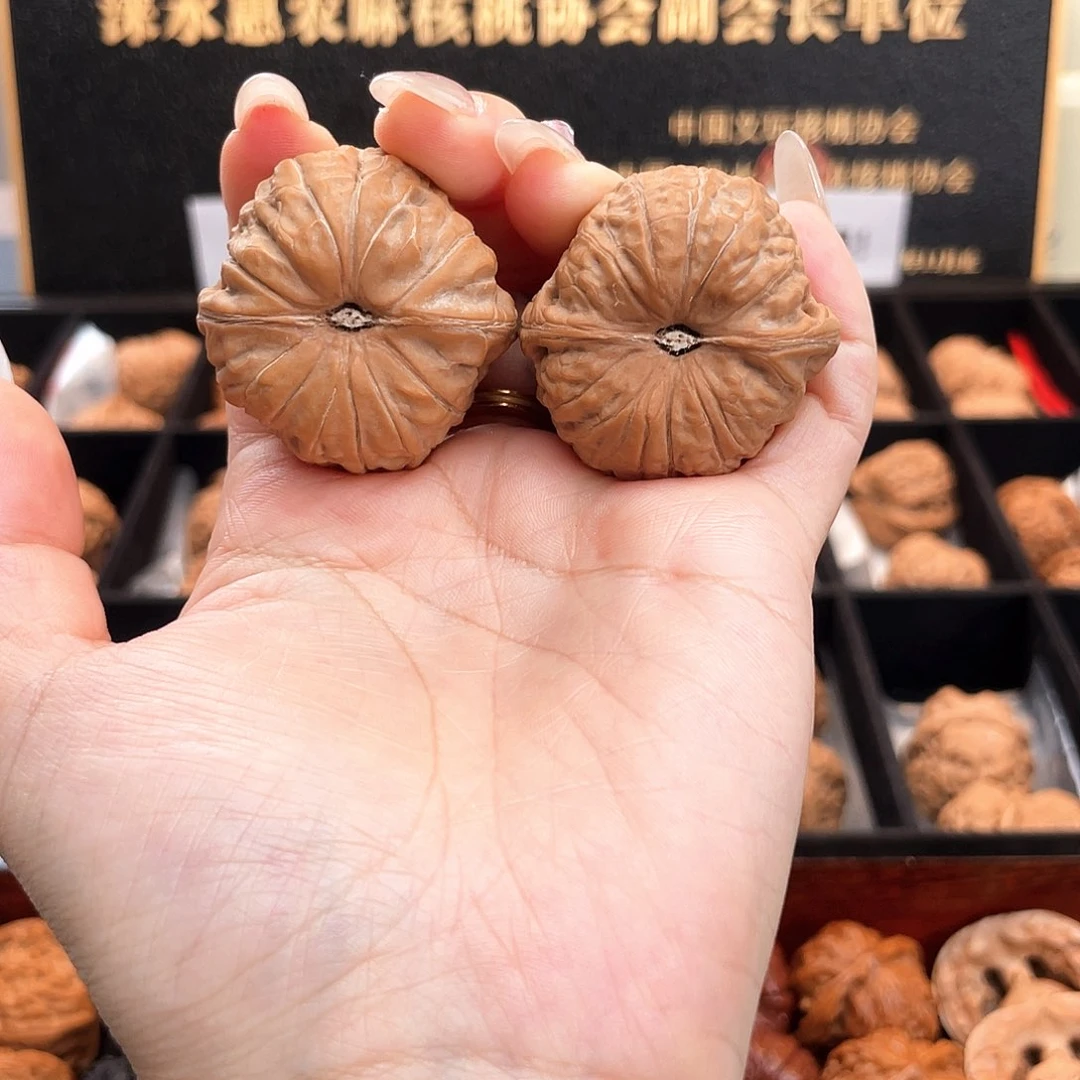 把件文玩核桃37南瓜全品边肚同尺正圆正肩S3703