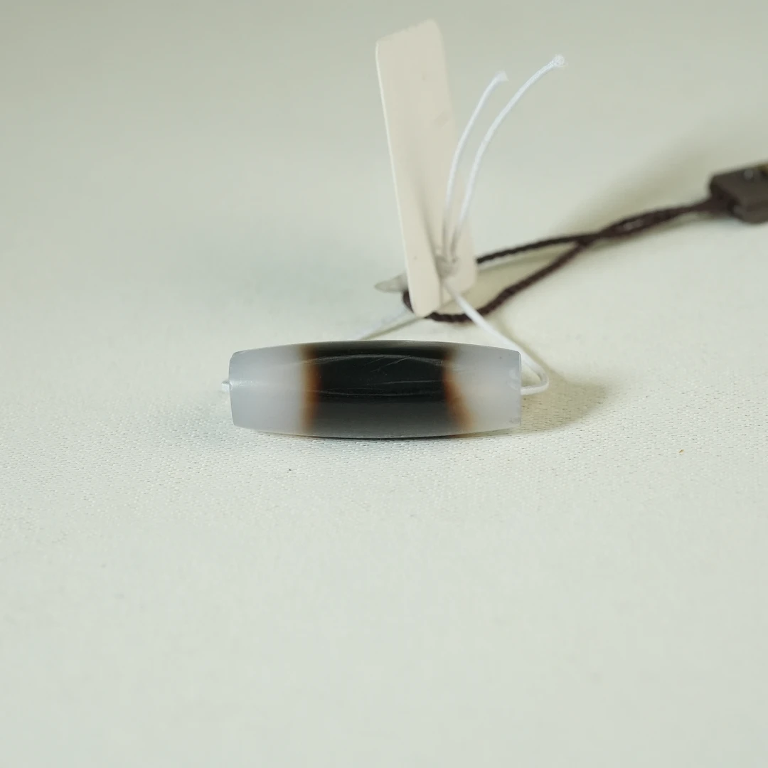 十九世纪黑白玛瑙管珠【古珠精选】AAJJ240523084