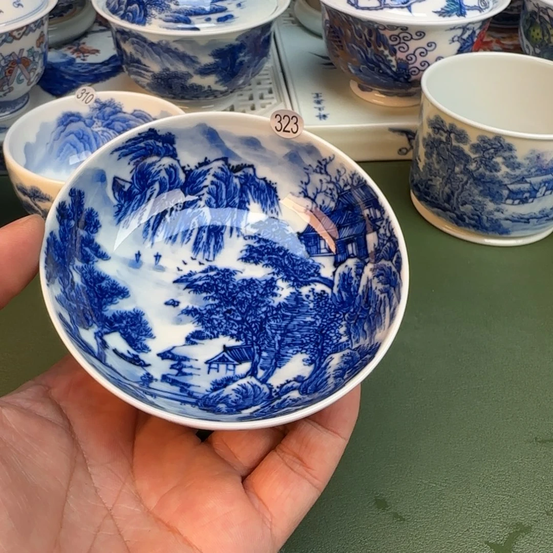 纯手工纯手绘茶具石头323