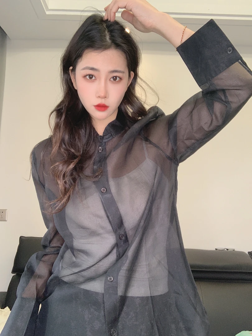 九月   瑶台月光    新款新中式夏季国风柔纱微透防晒衣