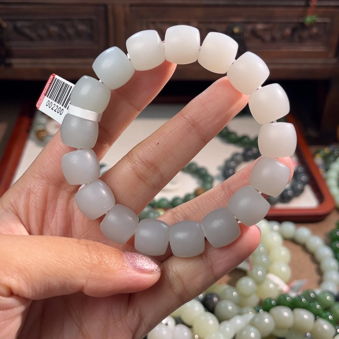 和田玉未镶嵌手链