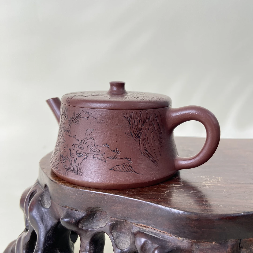 宜兴手工紫砂陶 （林碧青）茶壶GS4192-5