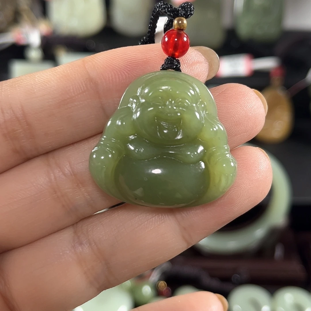 和田玉未镶嵌吊坠(不含链)