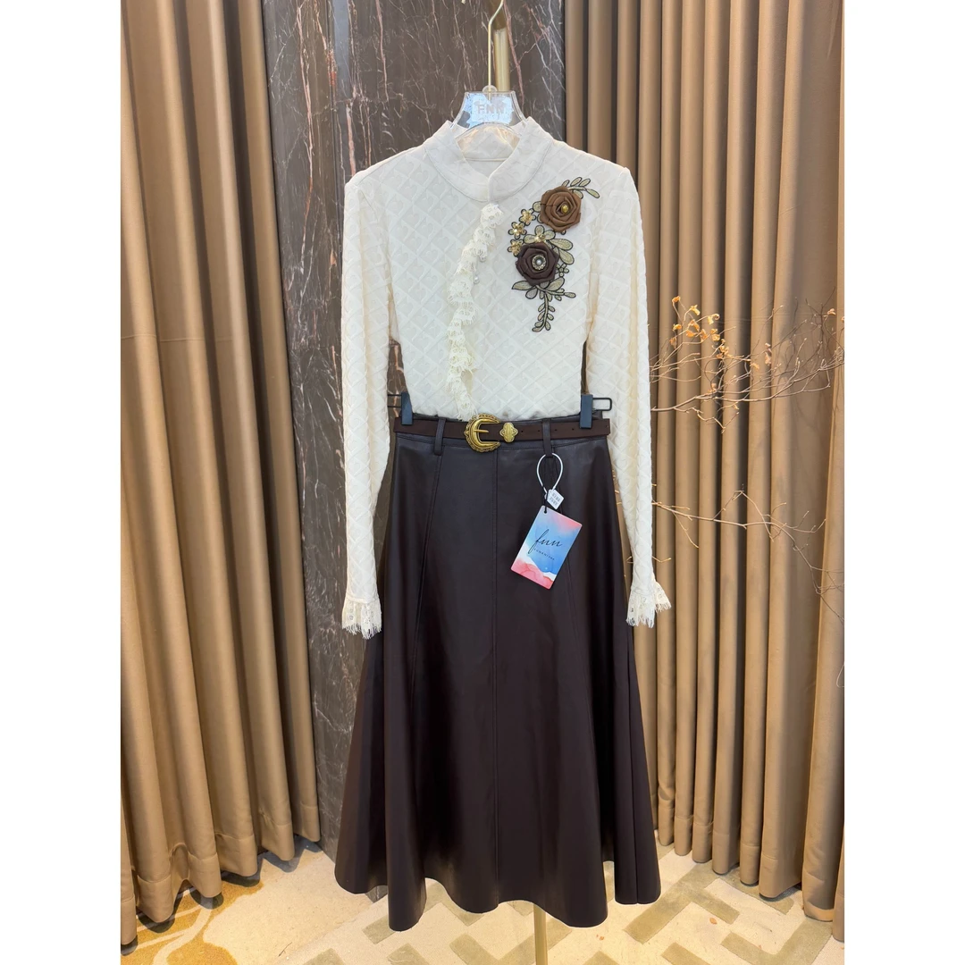 芙娜妮轻奢秋冬新款法式优雅气质套装复古显瘦名媛女装F2510435