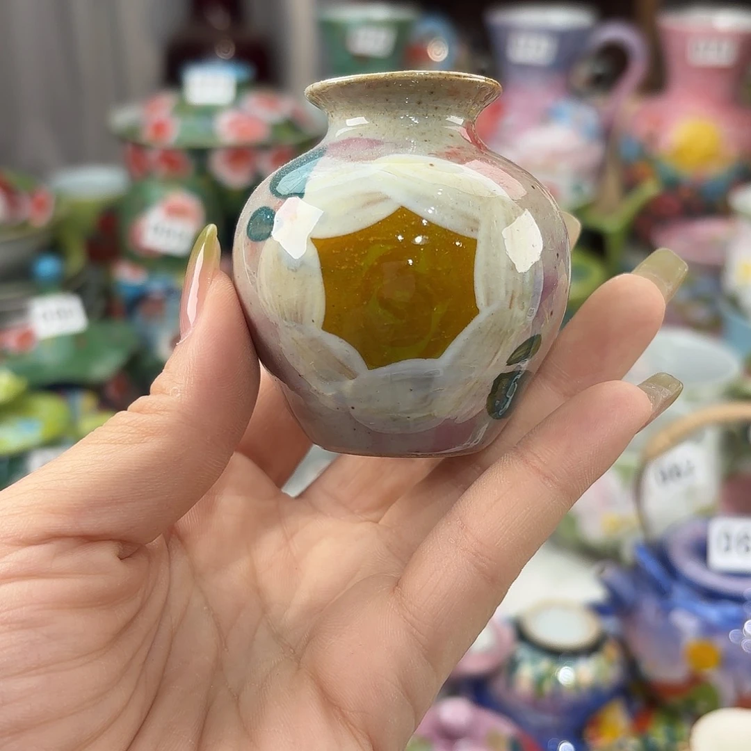 瓷片景德镇手绘高温釉下彩陶瓷茶具