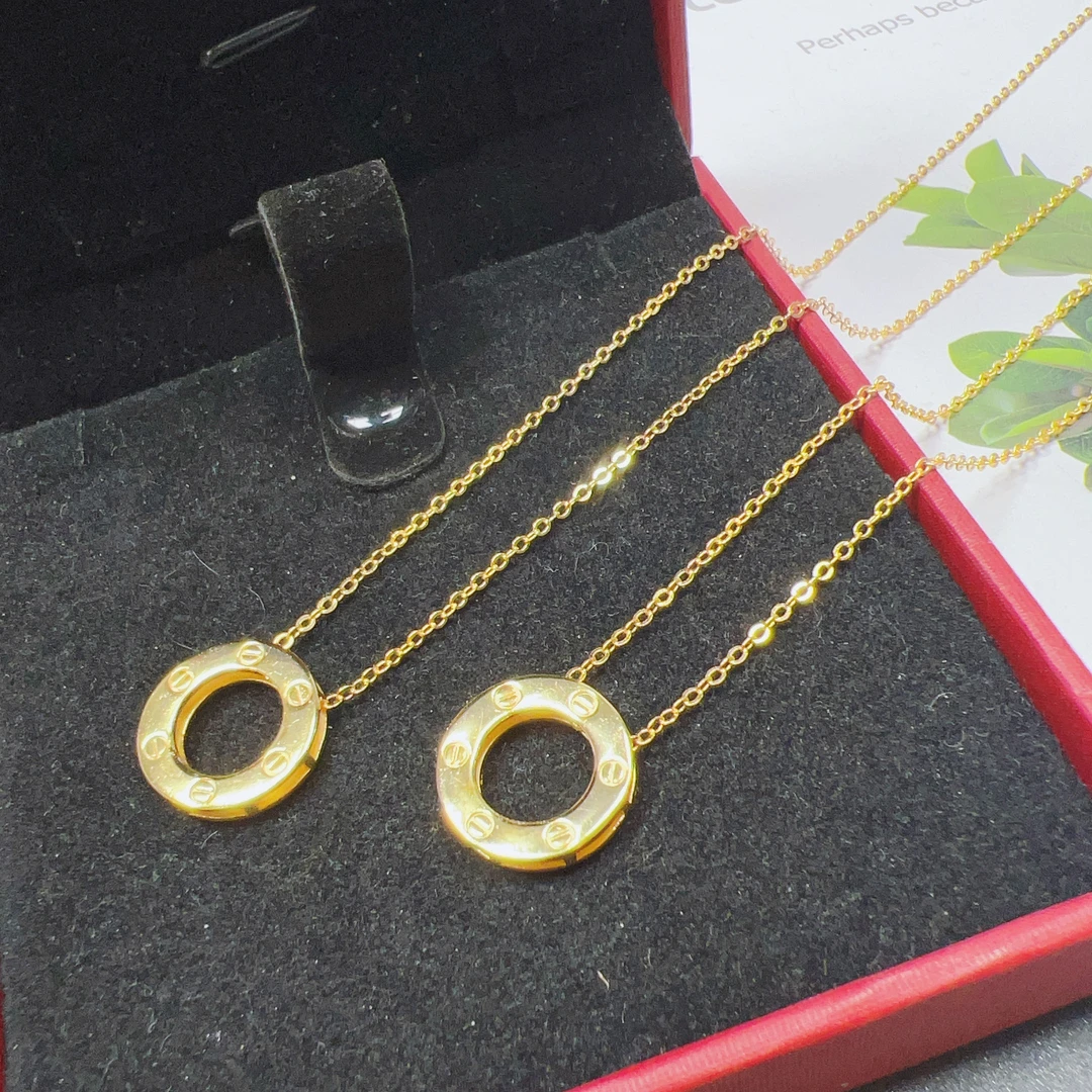 坠链均足银 足银990简约圆饼套链T385（发其1）