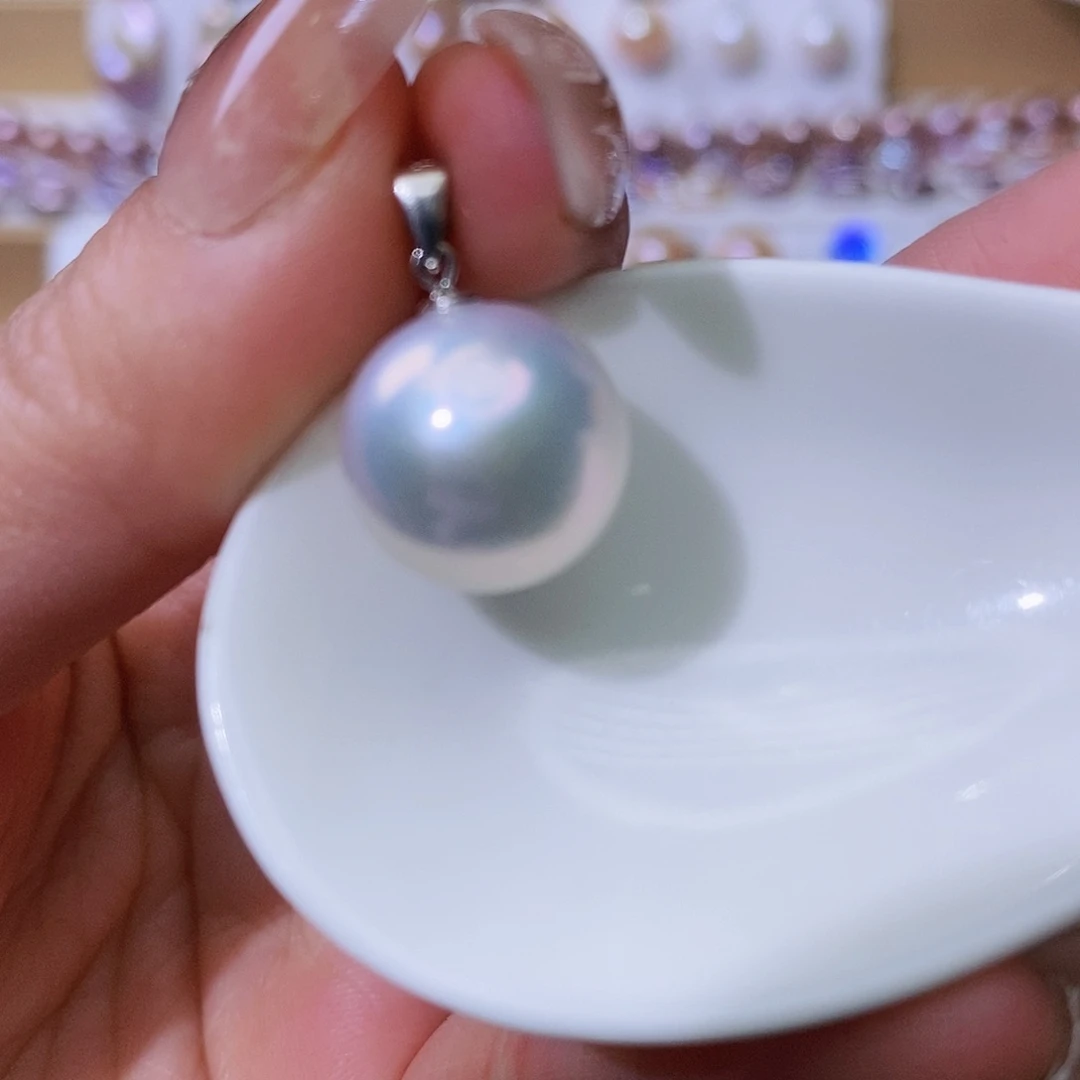 淡水珍珠颈饰银S925镶嵌