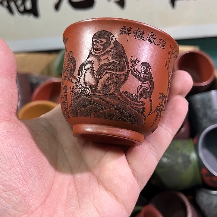 茶杯紫砂全手工紫砂主人杯