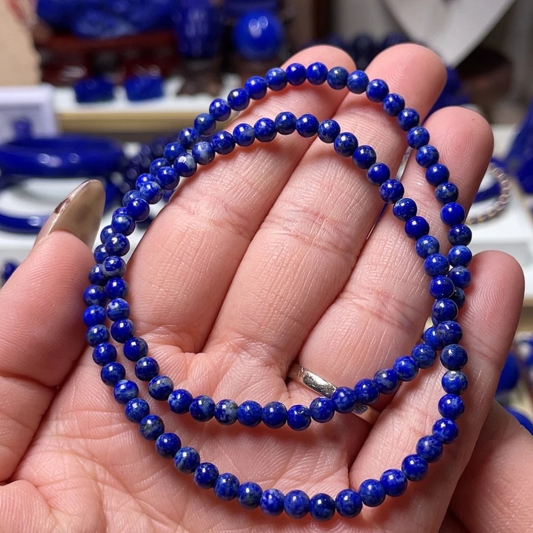 青金石未镶嵌特！福利4mm双圈