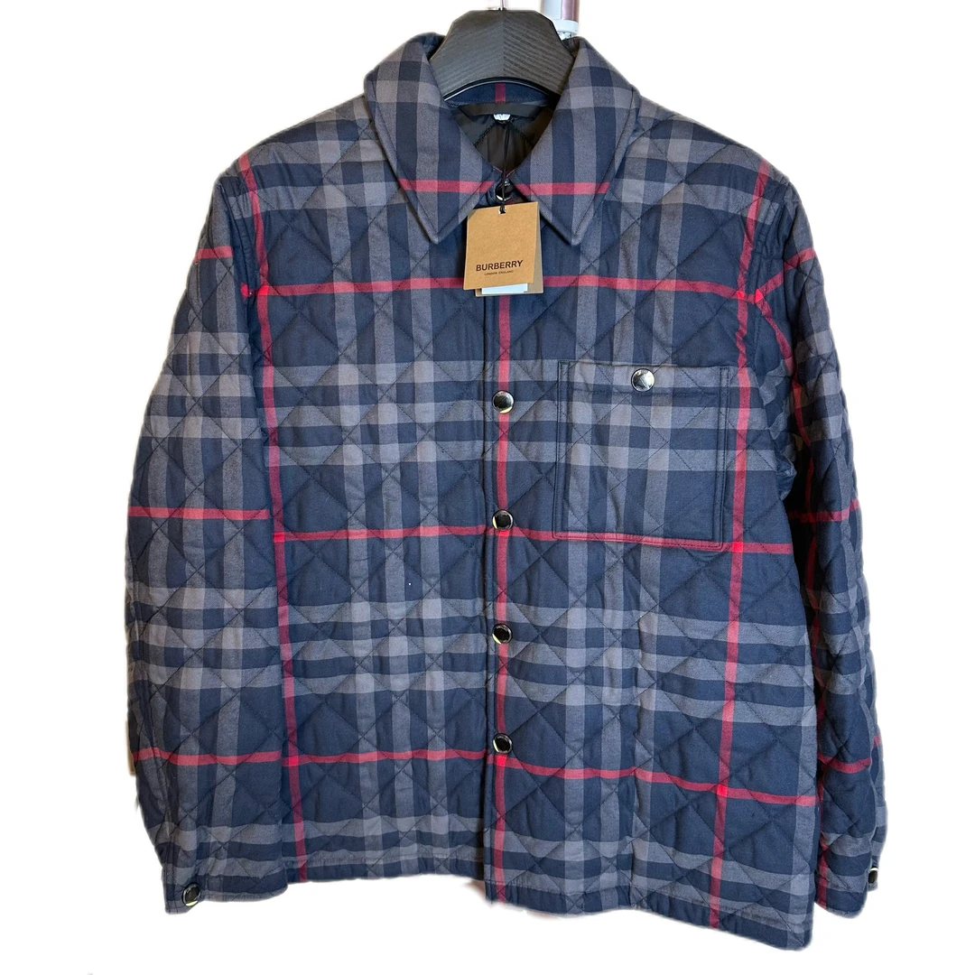 未使用 BURBERRY/博柏利 博柏利菱形格纹棉服 XXL 码 0277