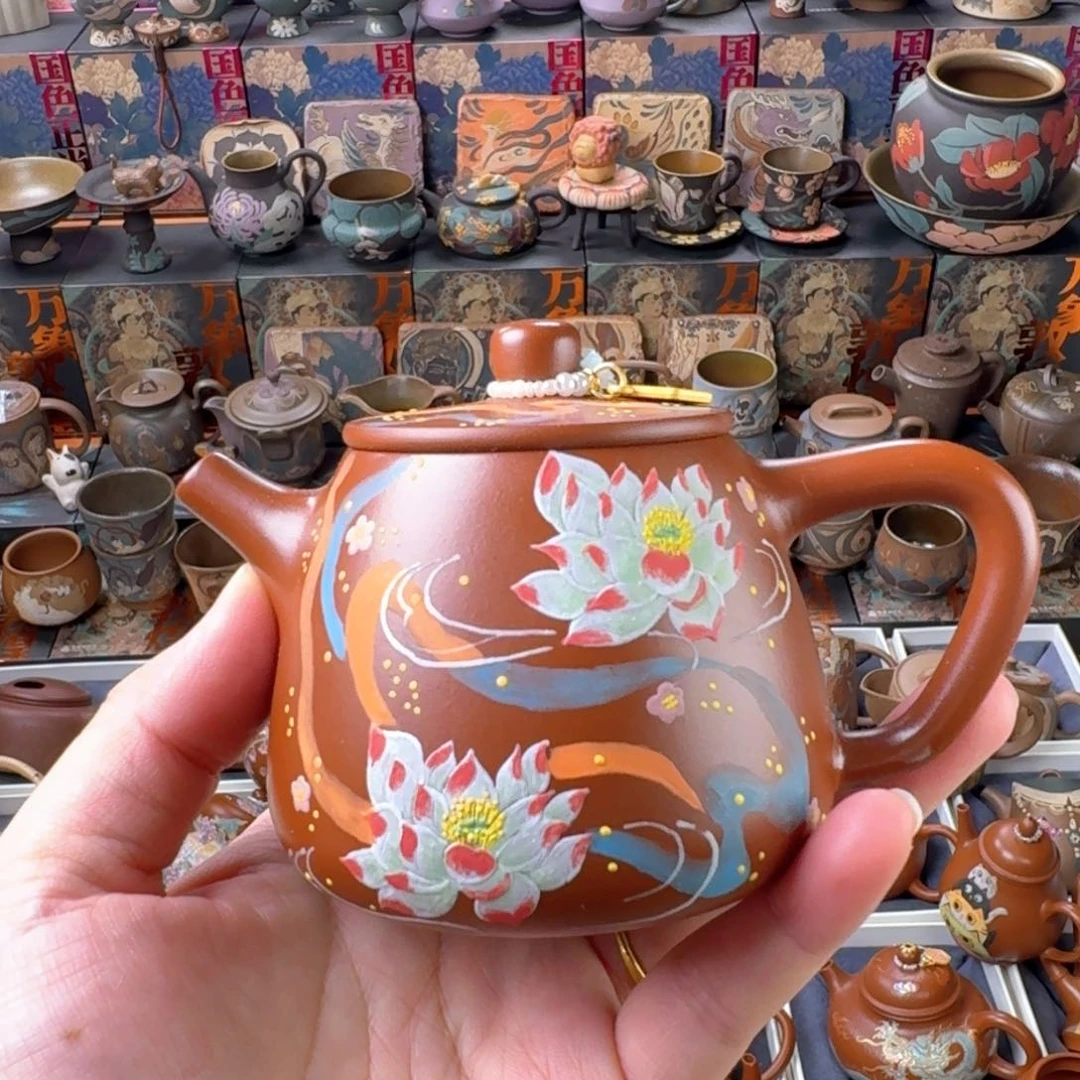 茶杯紫砂200ml原矿精工半手