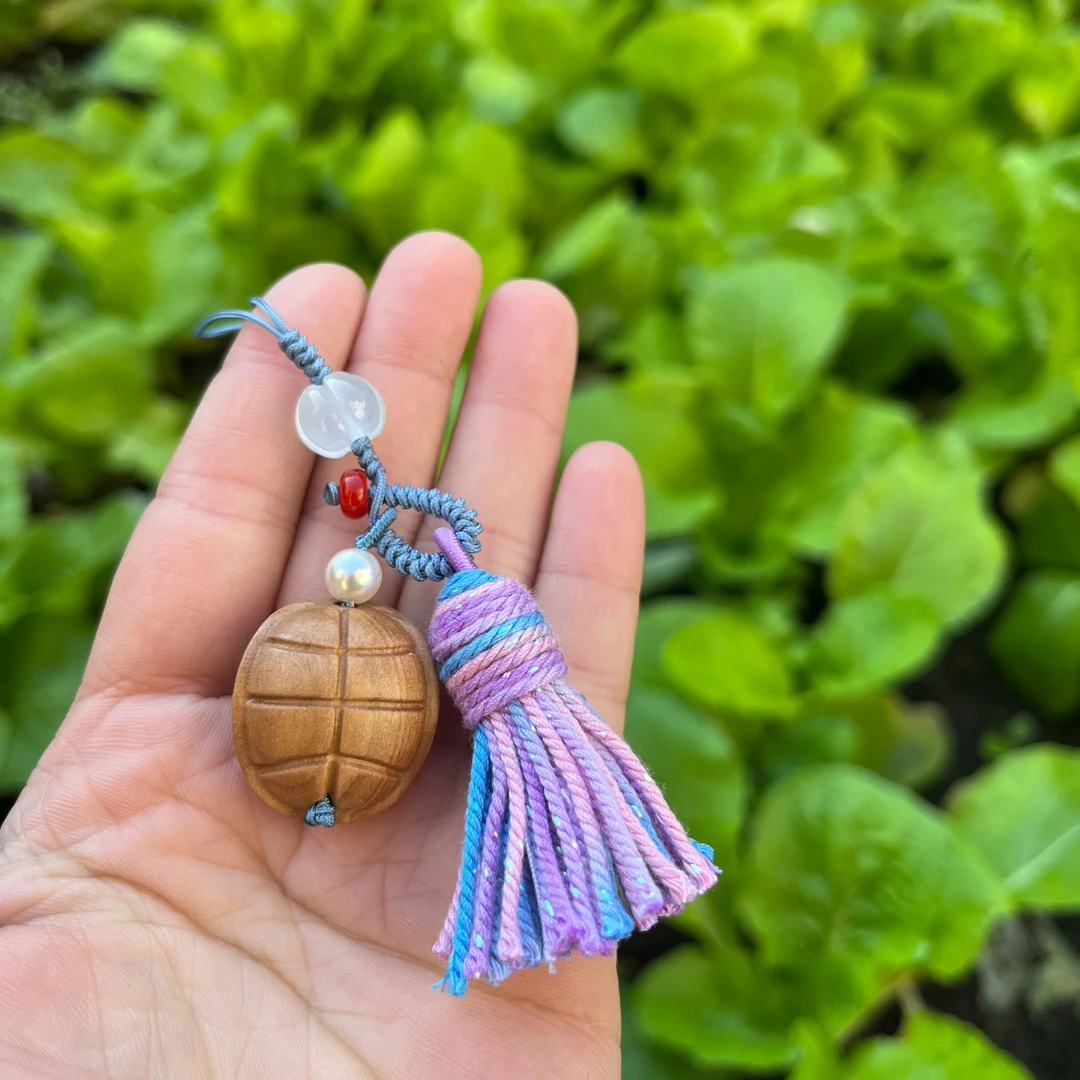 桃木钥匙扣手机挂包包挂精致小吊坠