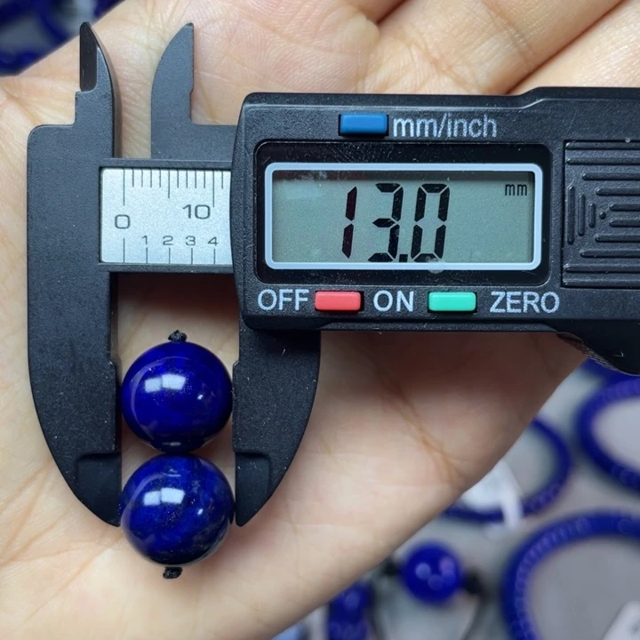 青金石未镶嵌13mm（黑加仑）单珠配饰