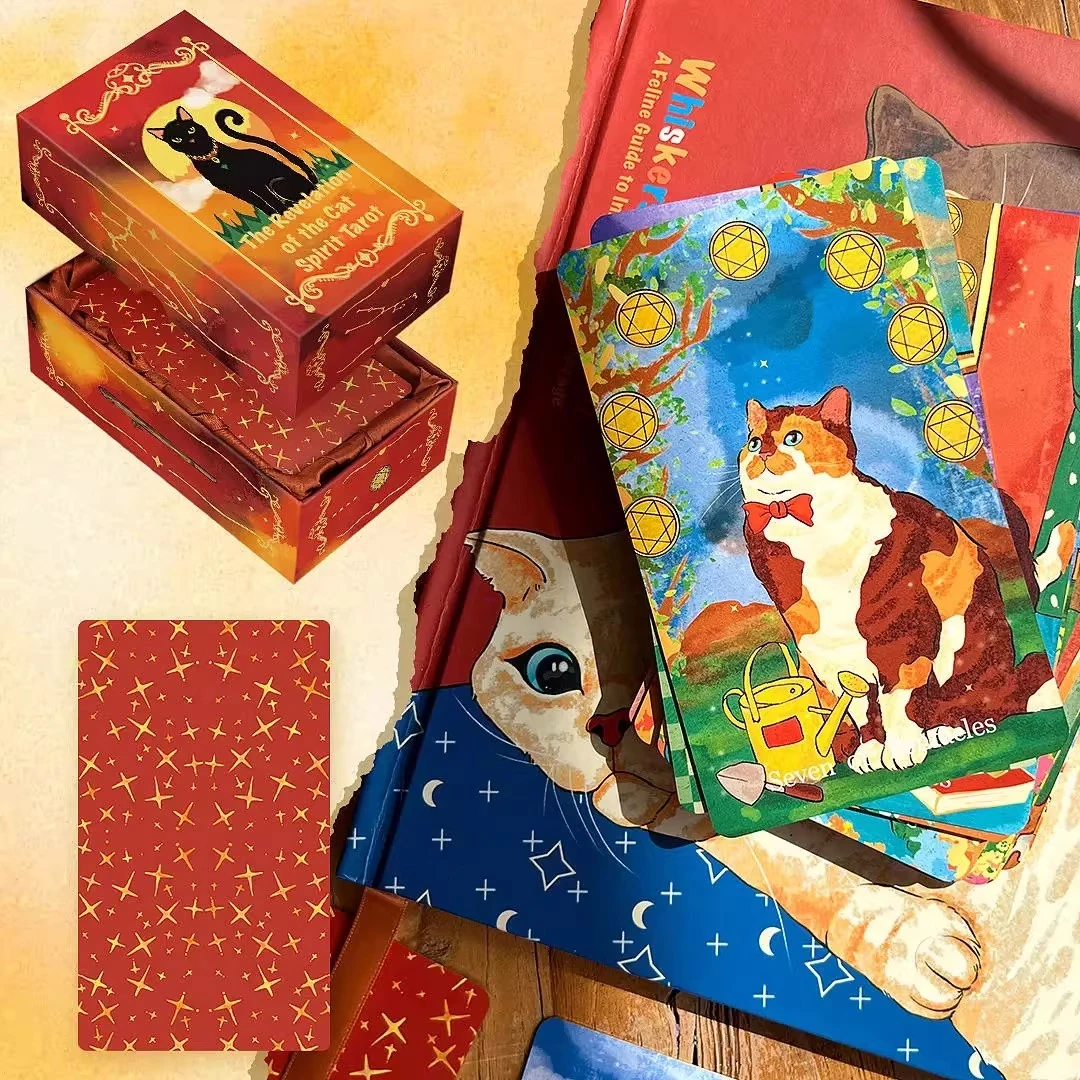 正版猫灵启示录塔罗牌韦特系可爱风高颜值罗牌塔