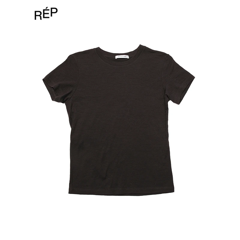 REP-Aether haze设计师品牌多色羊毛简约短袖T 25FW新品女装