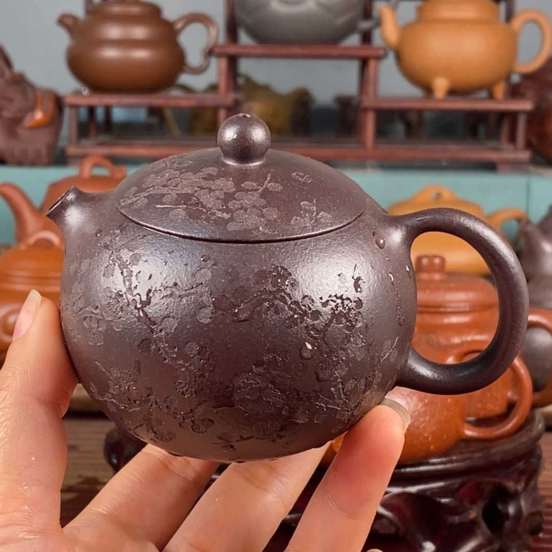 紫砂黑墩头。西施 180