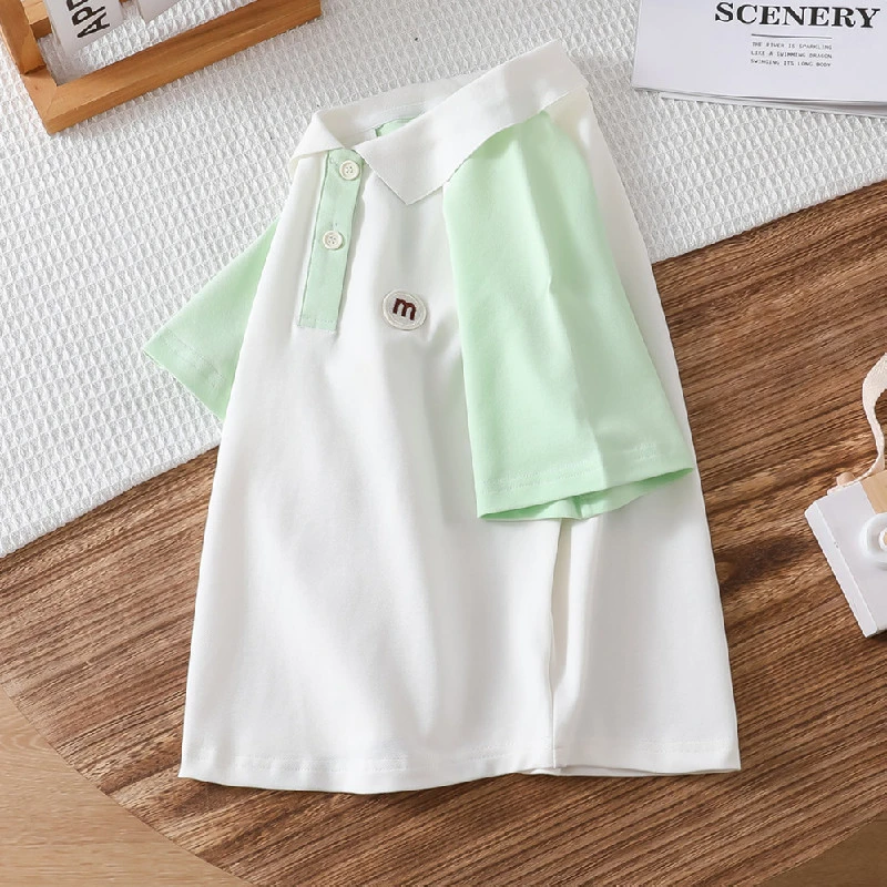男童短袖夏季新款翻领儿童潮流Polo衫薄款t恤中大童洋气半袖夏装