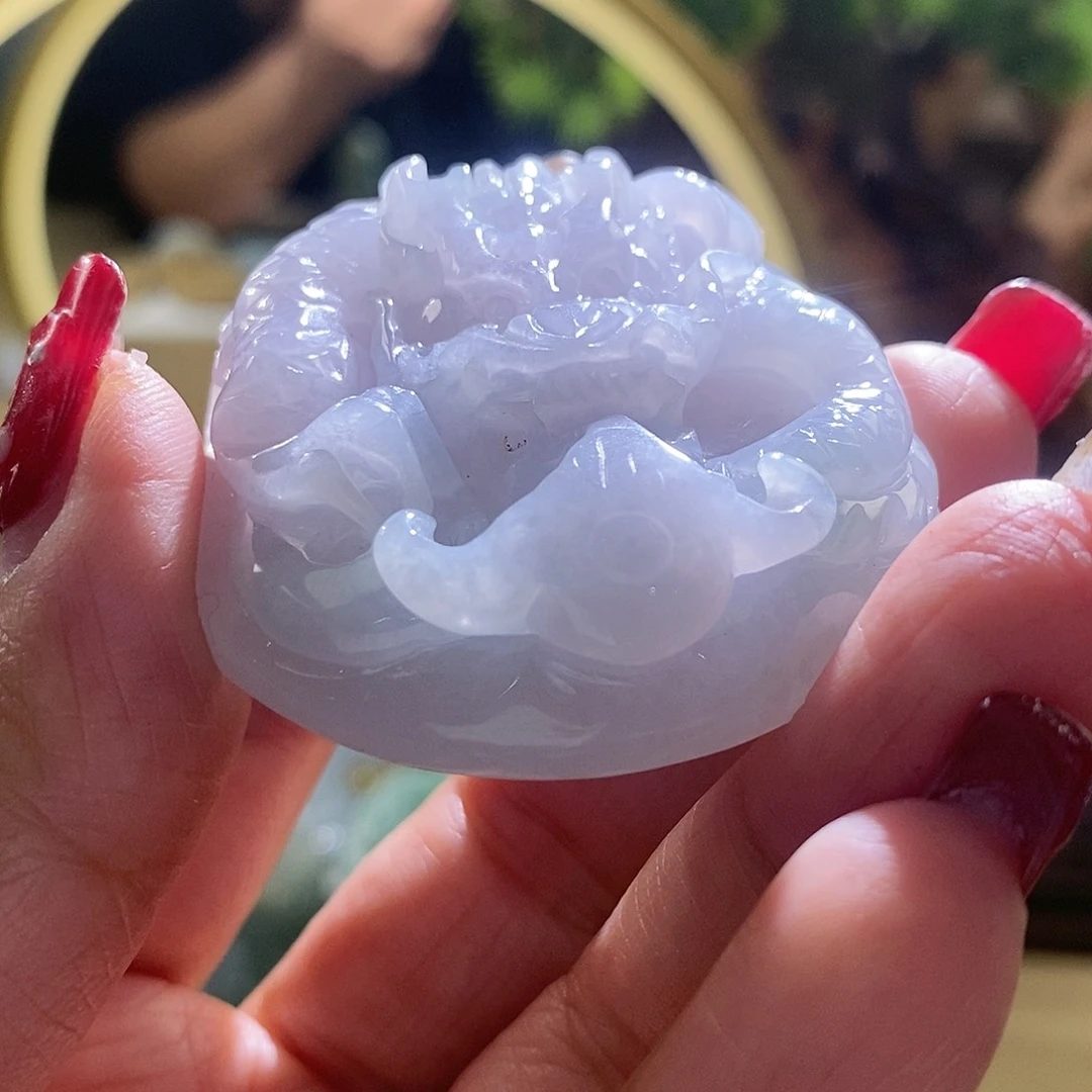 【闪购商品】翡翠颈饰未镶嵌龙牌