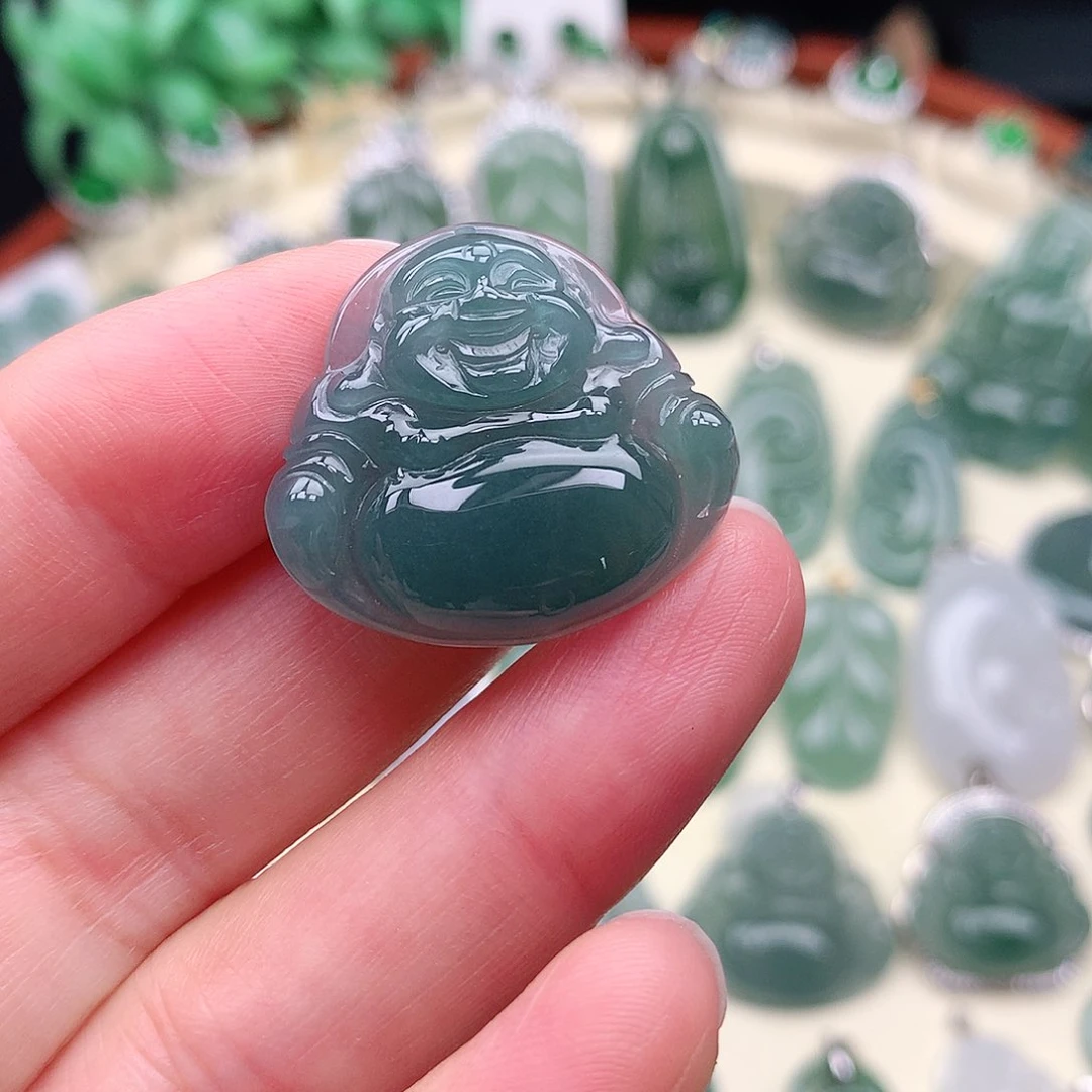 翡翠挂件未镶嵌吊坠